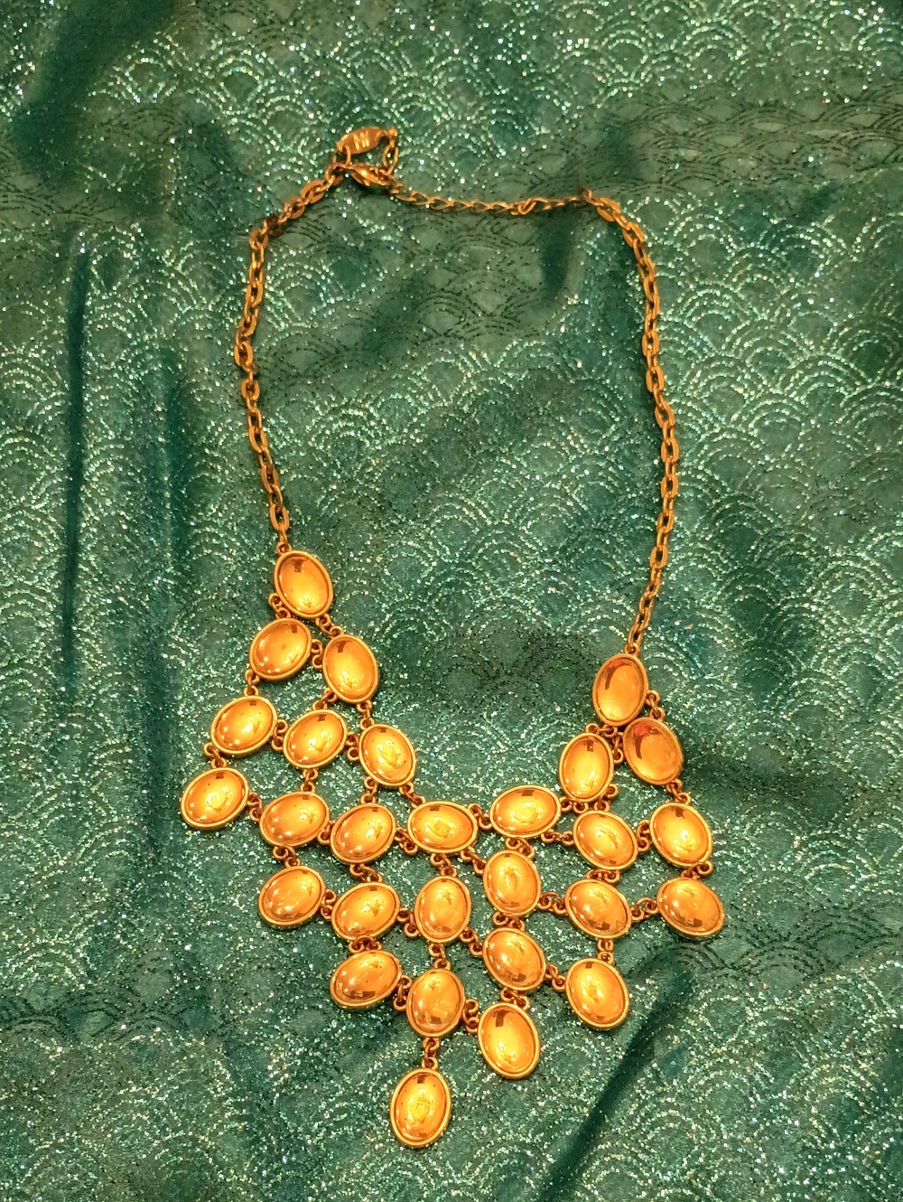 Gold-Tone Statement Bib Necklace - Women Jewelry